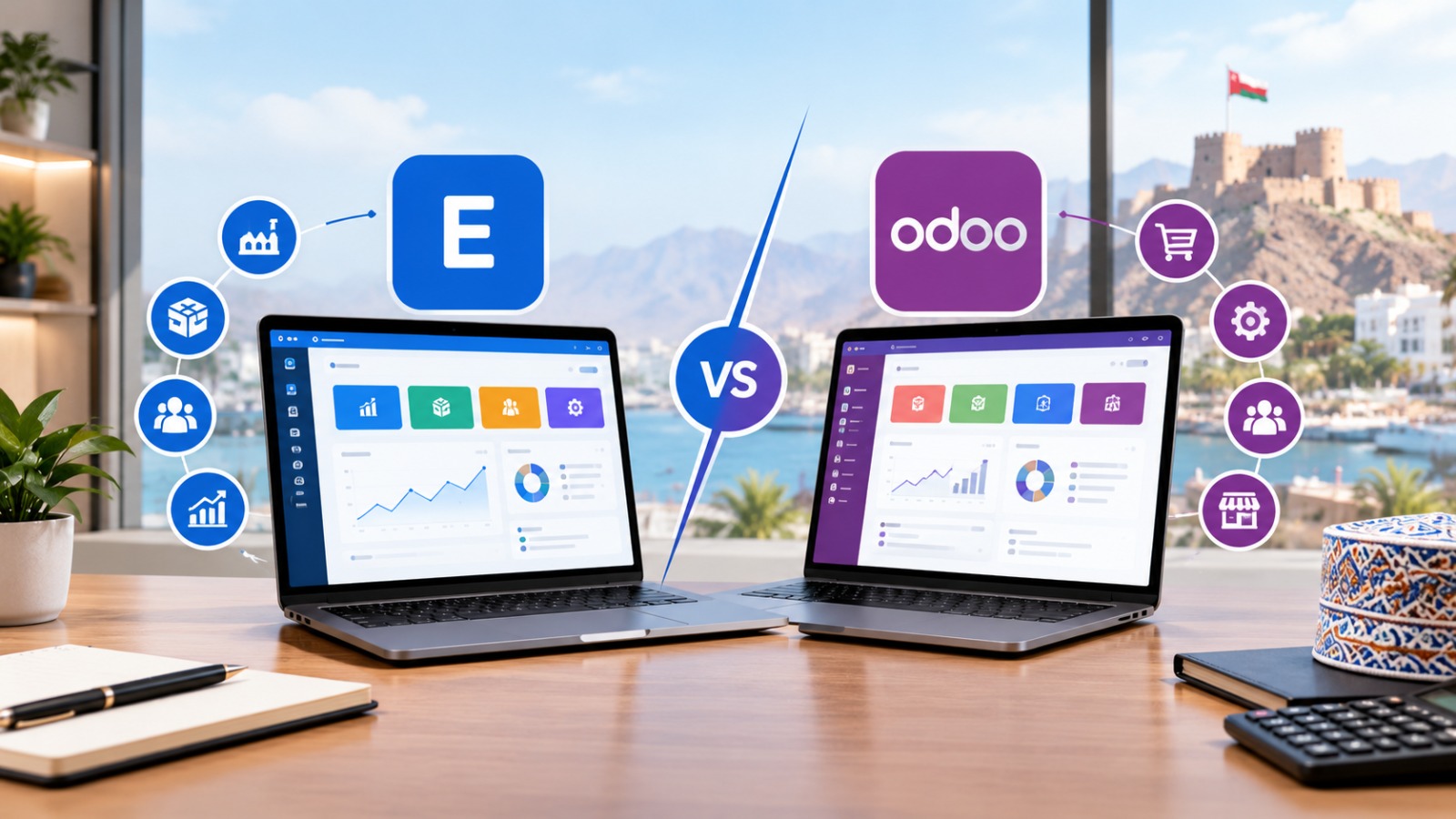 ERPNext vs Odoo comparison for Oman businesses